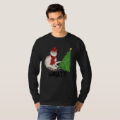 T-shirt Cat Pushing Christmas Tree Over Cat What (Devant entier)