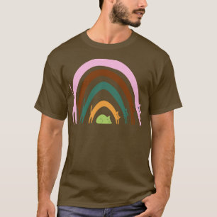 T-shirt Cat Rainbows Natural