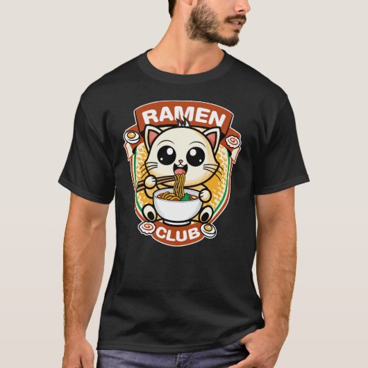 T-shirt Cat ramen (Devant)