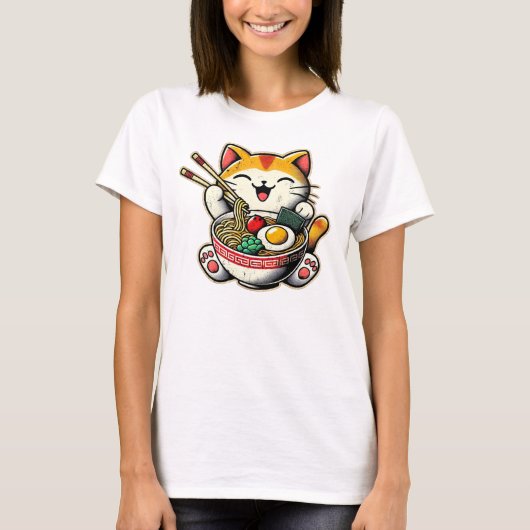 T-shirt Cat Ramen (Devant)