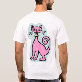 T-shirt Cat rétro - 2 - (avant et arrière) (Dos)