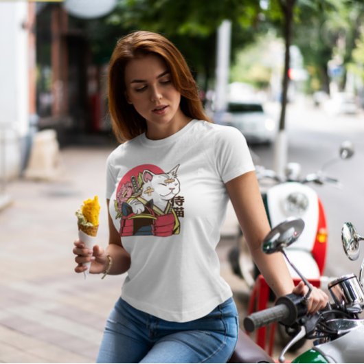 T-shirt Cat Samurai