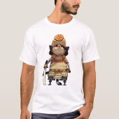 T-shirt Cat Samurai Tシャツ (Devant)