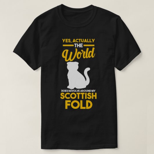 T-shirt Cat Scottish Fold (Design devant)