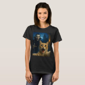 T-shirt Cat Selfie With A Vamre Funny Cat (Devant entier)