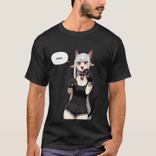 T-shirt cat shirt (Devant)