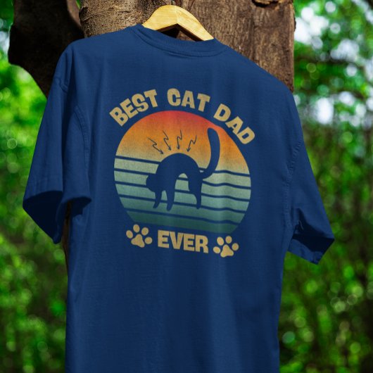 T-shirt Cat-Shirt Men Best Cat Dad Ever Funny