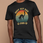 T-shirt Cat-Shirt Men Best Cat Dad Ever Funny