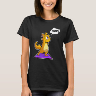 T-shirt Cat Sloth Yoga Poses Sports Gymnastique Ohm Heartb