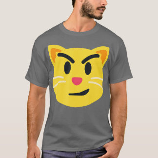 T-shirt Cat souriant visage Emoticon avec chat souriant