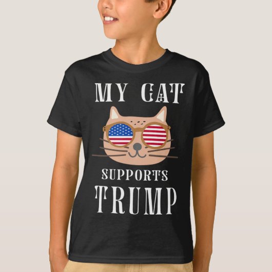 T-shirt Cat soutient Trump 2024 Reprendre l'élection améri (Devant)