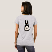 T-shirt cat + spider + Halloween, personalized (Dos entier)
