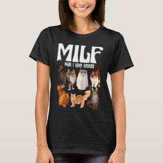 T-shirt Cat Squad Secourir Cat MILF Homme J'aime Felines C