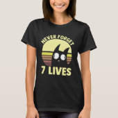 T-shirt Cat Stoic Gothic Philosopher Idea I Never Forget S (Devant)