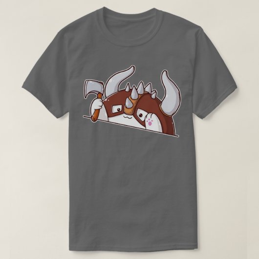 T-shirt Cat Tabletop RPG Barbarian (Design devant)