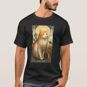 T-shirt Cat Tarot Card, Sun Tarot Card, Art Nouveau T-