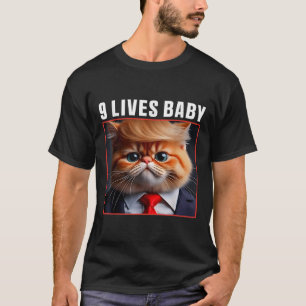 T-shirt Cat Trump 9 Vit Bébé _1