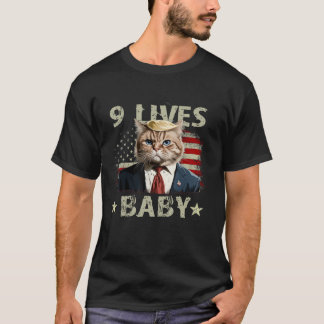 T-shirt Cat Trump 9 Vit Bébé Drôle