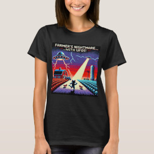 T-shirt Cat UFO Selfie : Planète Rouge (cauchemar des ferm