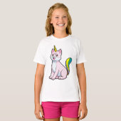 T-shirt Cat Unicorn (Devant entier)