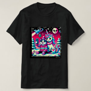 T-shirt Cat & Unicorn OVNI Selfie: Big Meeting #7