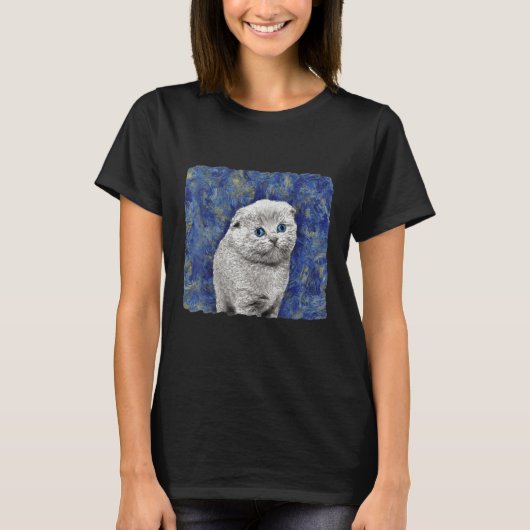 T-shirt Cat Van Gosh 1 (Devant)