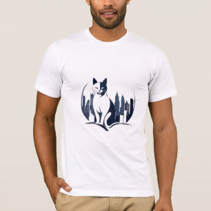 T-shirt Cat Vector Art Animal Moderne Urbain Graphique Vil