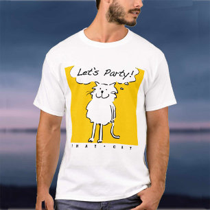 T-shirt Cat veut faire une fête !