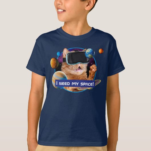 T-shirt Cat VR dans l'espace (Devant)