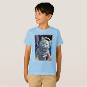 T-shirt Cat walking in outer space! (Devant entier)