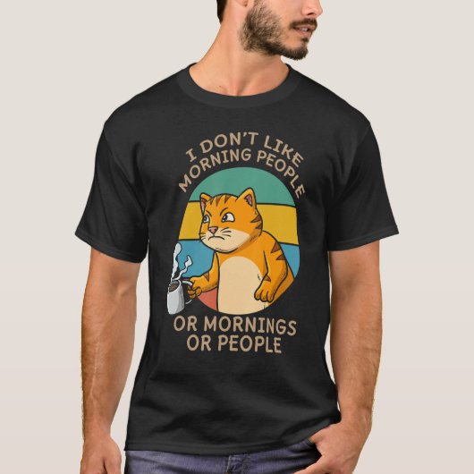 T-shirt Cat Whisperer Drinking Coffee Caffeine Drinker (Devant)