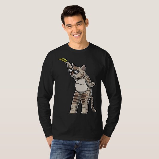 T-shirt Cat With Frisbee Disc Frisbee Player Thrower Disc  (Devant entier)