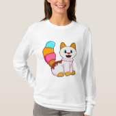 T-shirt Cat with popsicle (Devant)