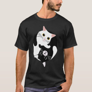 T-shirt Cat Yin yang