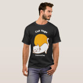 T-shirt Cat Yoga Downward Dog Kitty Humour Kitten Workout (Devant entier)
