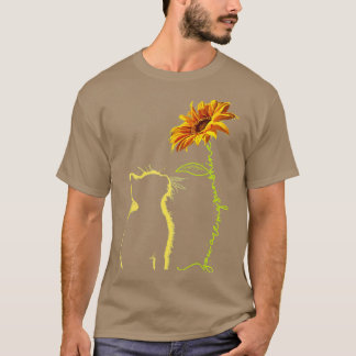T-shirt Cat you my sunshine Sunflower Amoureux de les chat