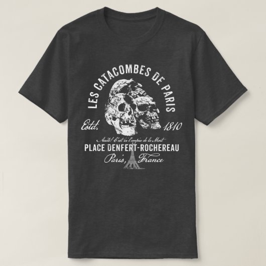 T-shirt Catacombes de Paris (Design devant)
