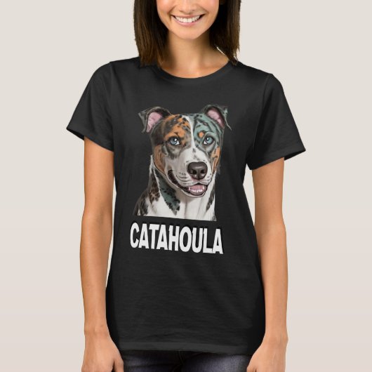 T-shirt Catahoula Leopard Chien Art Amateurs De Animaux Po (Devant)
