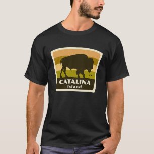 T-shirt Catalina Island Californie Californie Bis Américai