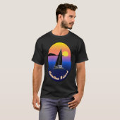 T-shirt Catalina Island Sailing Printed On Front (Devant entier)