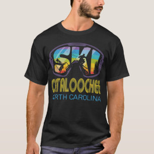 T-shirt Catalogage de ski Caroline du Nord Vacances de ski
