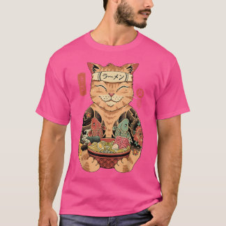 T-shirt Catana - Cute chat d'inspiration japonaise