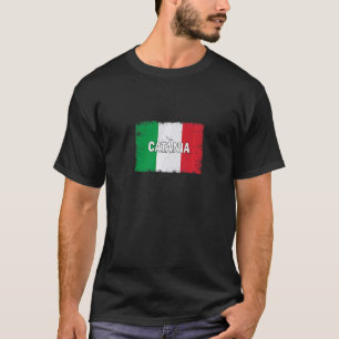 T-shirt Catane Italie Ville avec drapeau italien