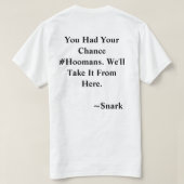 T-shirt #CATARMY Bonne année officielle #Hoomans SnarkY (Design dos)