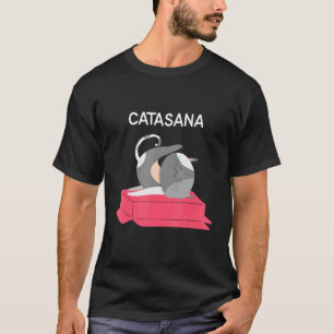 T-shirt Catasana Yoga Chat Relaxation Méditation Namaste