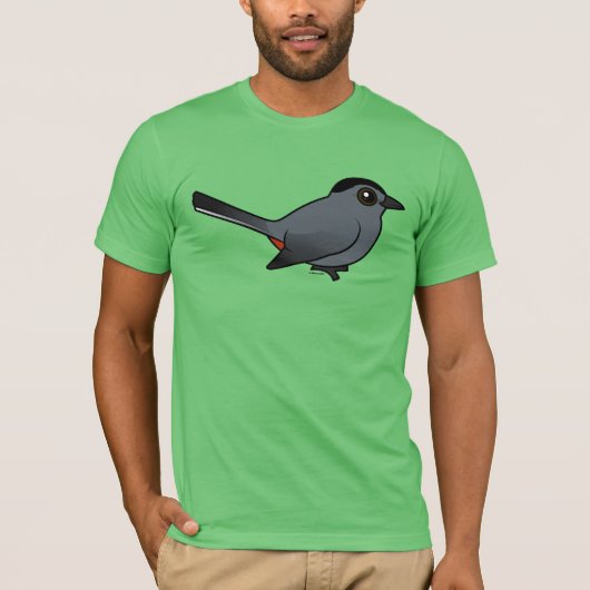 T-shirt Catbird gris de Birdorable (Devant)