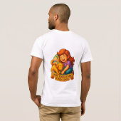 T-shirt Catch My Laughn Sporty Girl with Beagle Puppy (Dos entier)