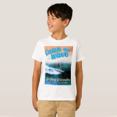 T-shirt Catch the Wave - Le paradis du surf (Devant entier)