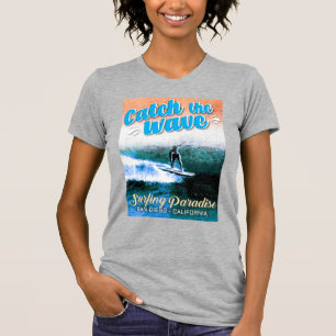 T-shirt Catch the Wave - Le paradis du surf