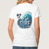 T-shirt Catch the Wave Surfing (Dos)